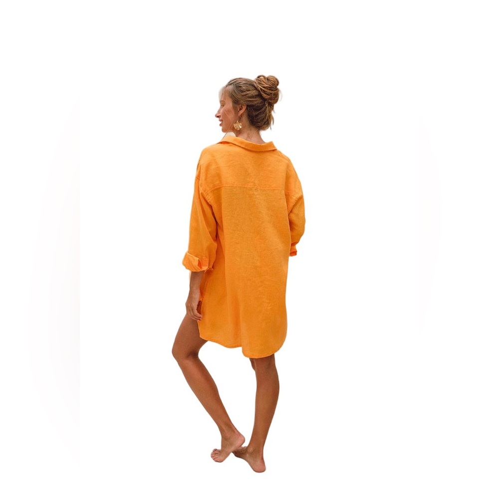 ROVE Summer linen Shirt Dress-NWOT - Picture 2 of 12